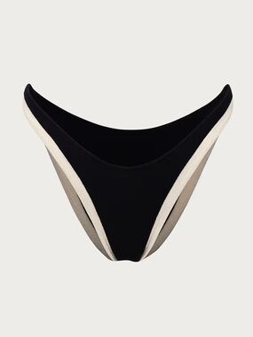 NWT L SAME LA 90S BOTTOM Faux Suede Black/Cream